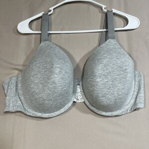 Ambrielle Women’s Lightly Lined Underwire T-Shirt Bra - Heather Gray - Size 42D